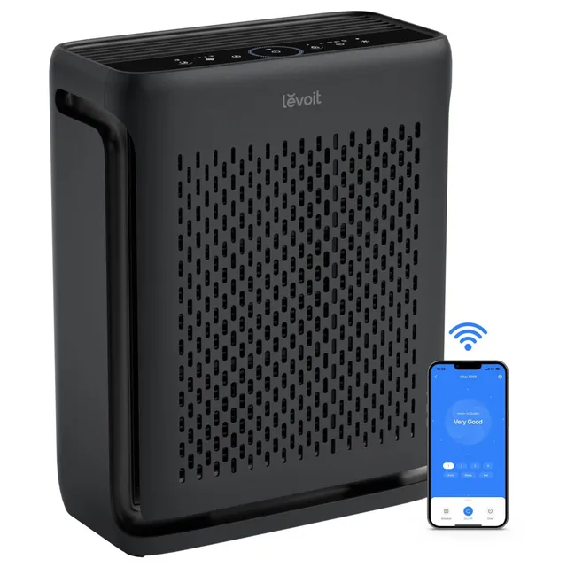 levoit-vital-100s-p-purificateur-d-air-intelligent-noir-filtration-3-tages-entr- image 1