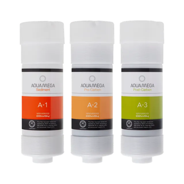 coway-aquamega-100-jeu-de-3-filtres-eau-s-diment-pr-carbone-post-carbone-pour-pu image 1