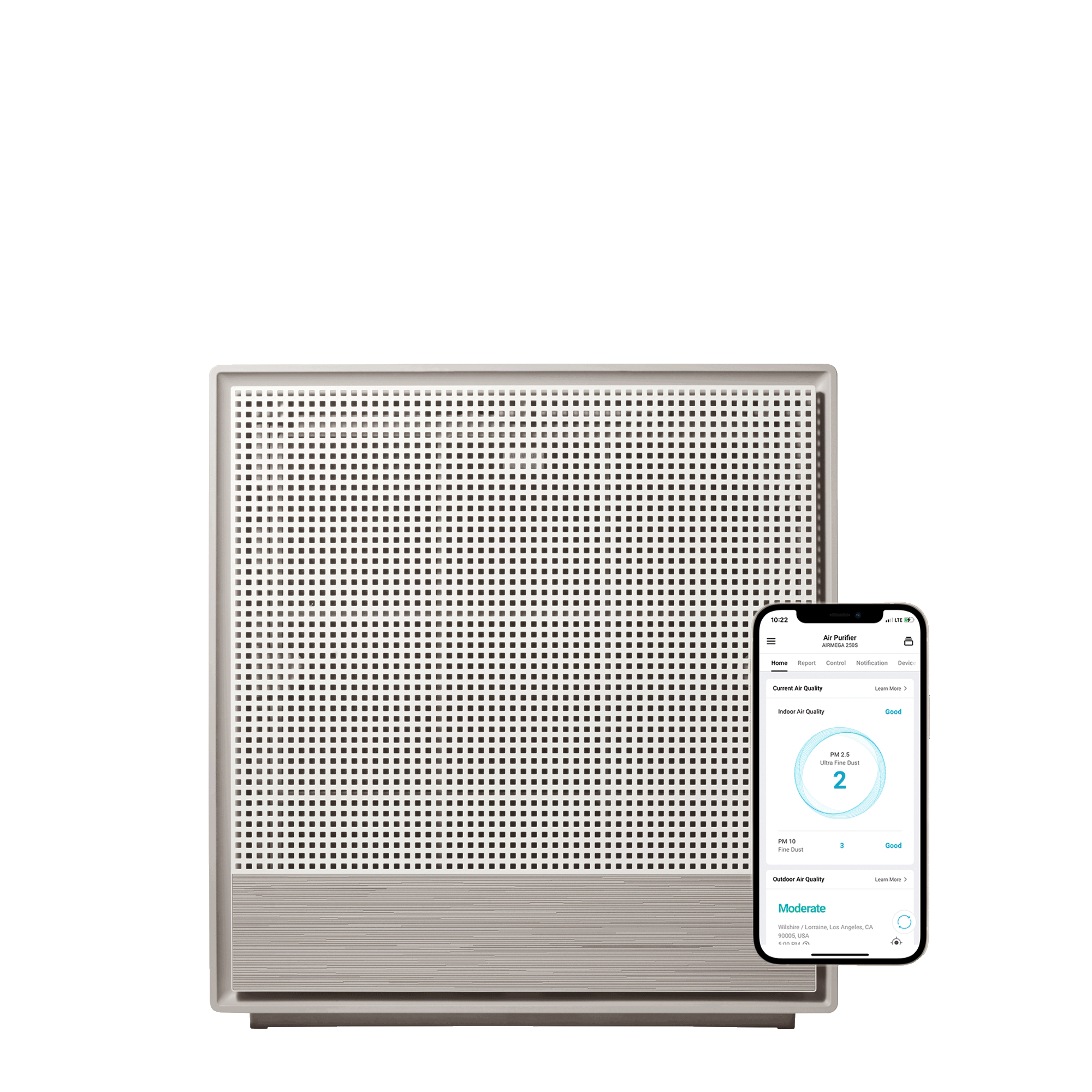 coway-airmega-250s-purificateur-d-air-intelligent-wi-fi-capturant-les-particules image 1