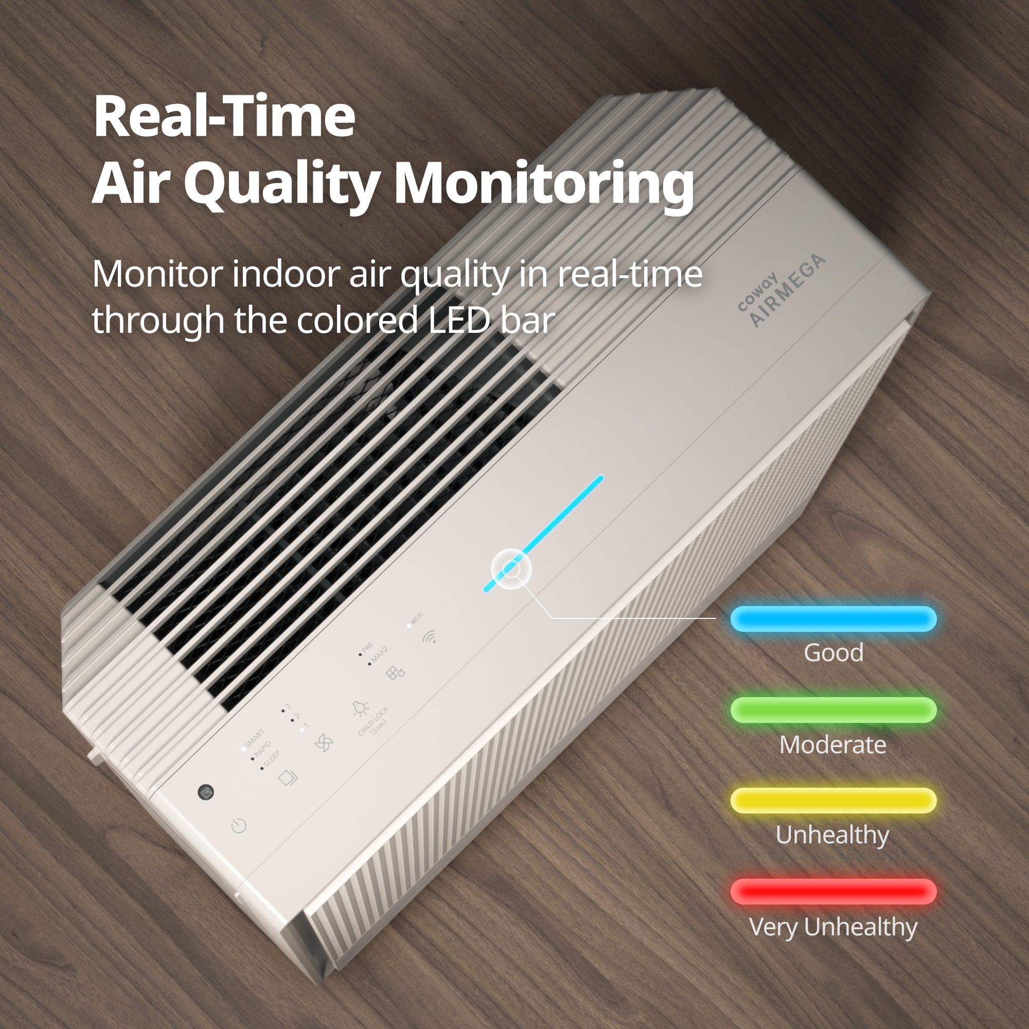 coway-airmega-250s-purificateur-d-air-intelligent-wi-fi-capturant-les-particules image 5