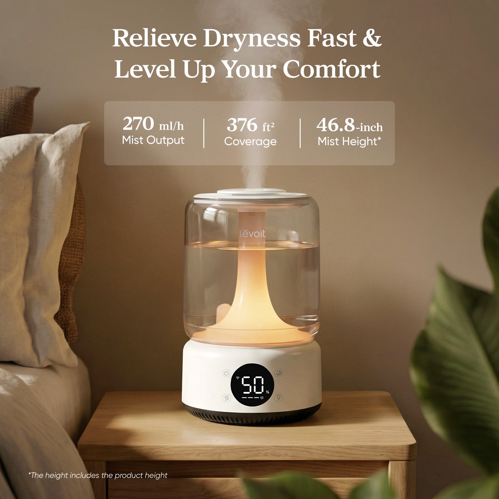 levoit-neoclassic-450s-humidificateur-d-air-intelligent-4-2-l-contr-le-app-voix- image 3