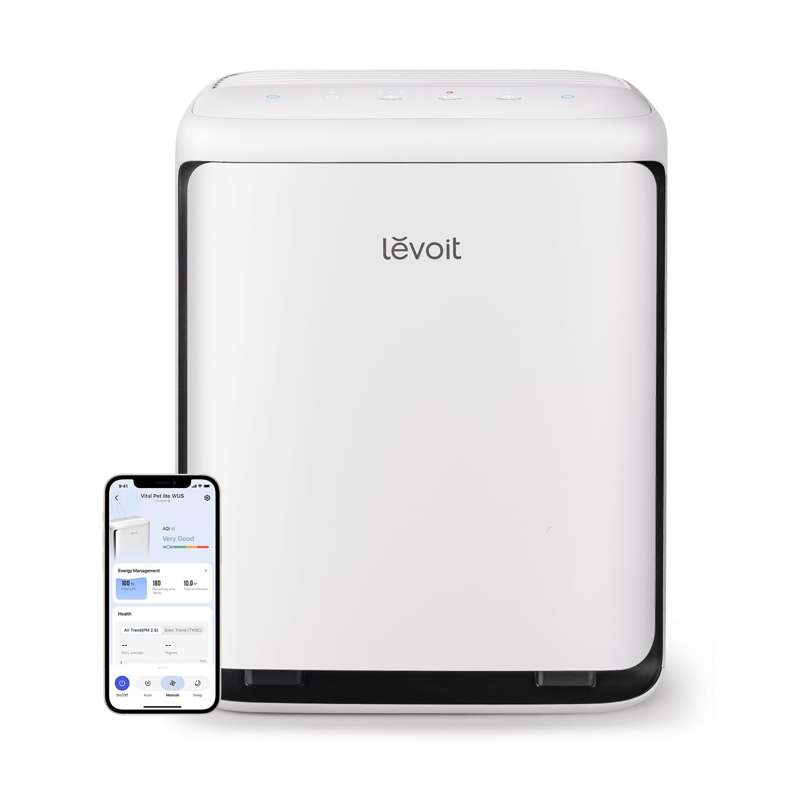 levoit-vital-pet-purificateur-d-air-pour-animaux-double-capteur-cov-pm2-5-filtra image 2
