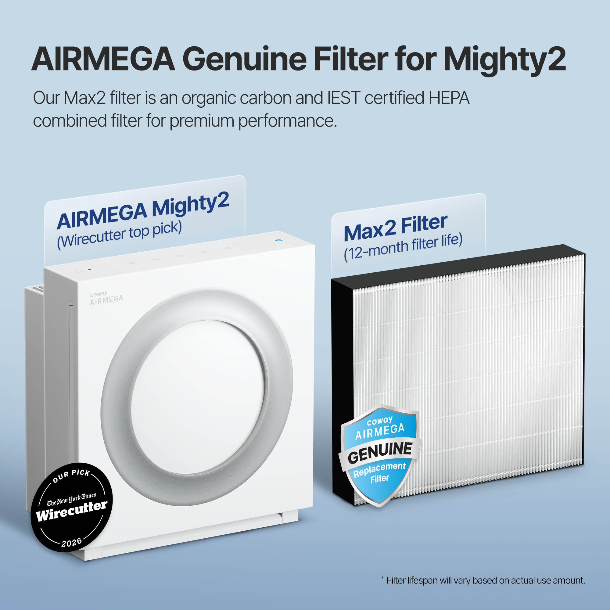 coway-airmega-mighty2-fresh-starter-filter-filtre-combin-hepa-charbon-actif-pour image 2